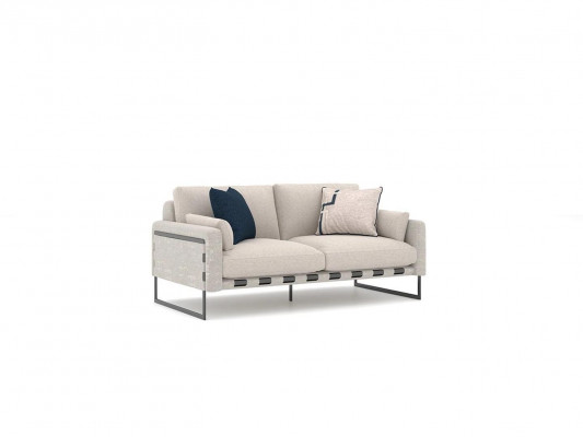Bankstel Tweezits Inrichting Woonkamer Meubels Modern Beige Bank