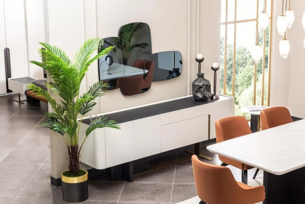 Eethoek Eethoek 9-delig Eetkamer Eettafel Stoelen Meubels Wit Kasten