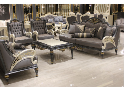 Complete bankstel 3311 + salontafel Klassieke set Chesterfield Relax fauteuil