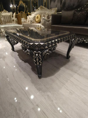 Design Meubel Woonkamer Loungeset 2x Bank + 2x Fauteuil + Salontafel Set