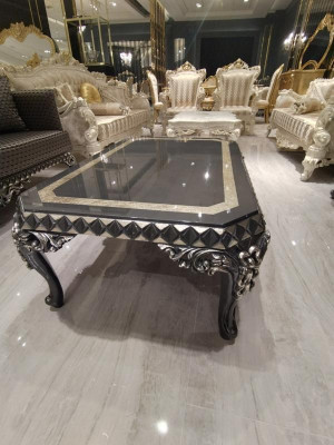 Design Meubel Woonkamer Loungeset 2x Bank + 2x Fauteuil + Salontafel Set