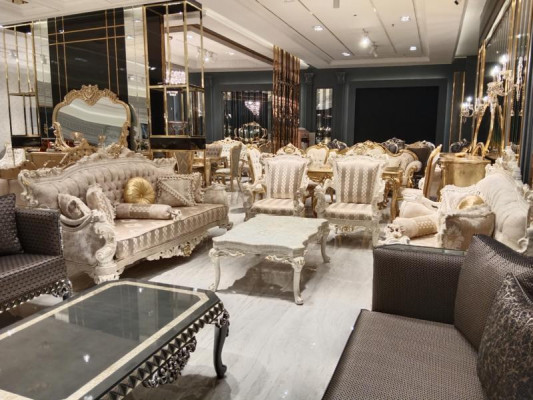 Exclusieve woonkamerbankenset Hoogwaardige sofa's Elegante fauteuils