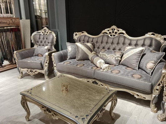 Moderne bankstelset 3-zits banken 2 fauteuils salontafel woonkamerset