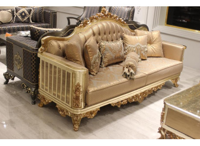 Bankstel 3-zits Chesterfield stof textiel Klassieke stijl Groep Nieuw