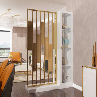 Metalen plank scheidingswand ontwerper luxe planken meubel stijl kast metalen muur nieuw