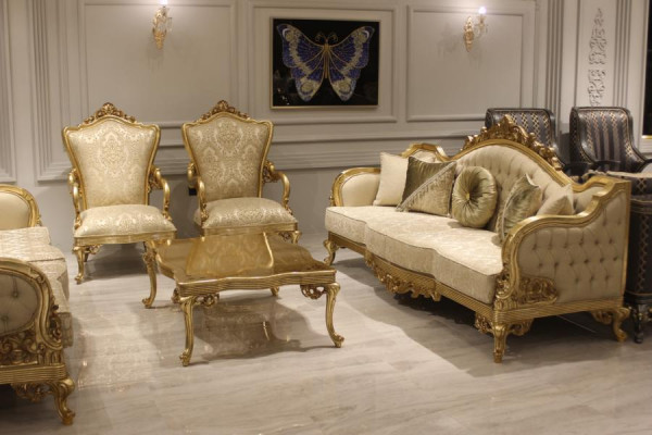 Sofaset 3311-zits Designerbank Woonkamer Compleet Set Bank Fauteuil Nieuw