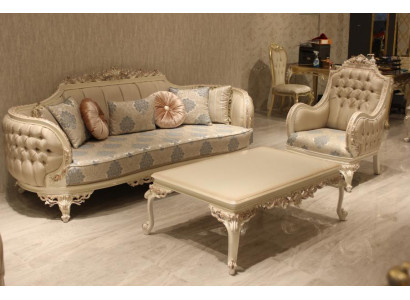 Luxe woonkamerset met hoogwaardige luxueuze banken en comfortabele fauteuils Nieuw