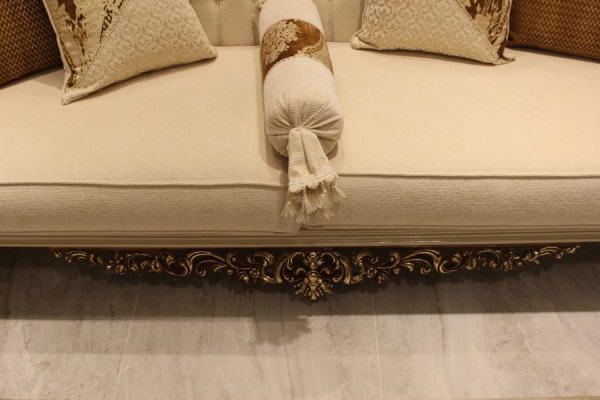 Elegant woonkamer meubelset met luxe bank en comfortabele fauteuil set met 2.