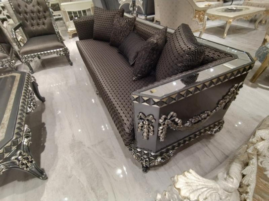 Luxe driepersoonsbank moderne 3-zits Stijlvolle bank 3-zits Bruin