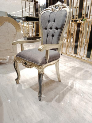 Exclusieve eetkamer 4x Stoelen Eigentijdse stoelen grijs Eetkamer stoelen