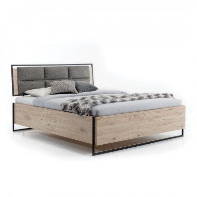 Modern slaapkamerbed Stijlvol houten bed Luxe tweepersoonsbed