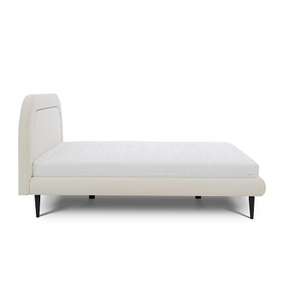 Slaapkamermeubels Wit Bed Modern stoffen bed Dubbel bed