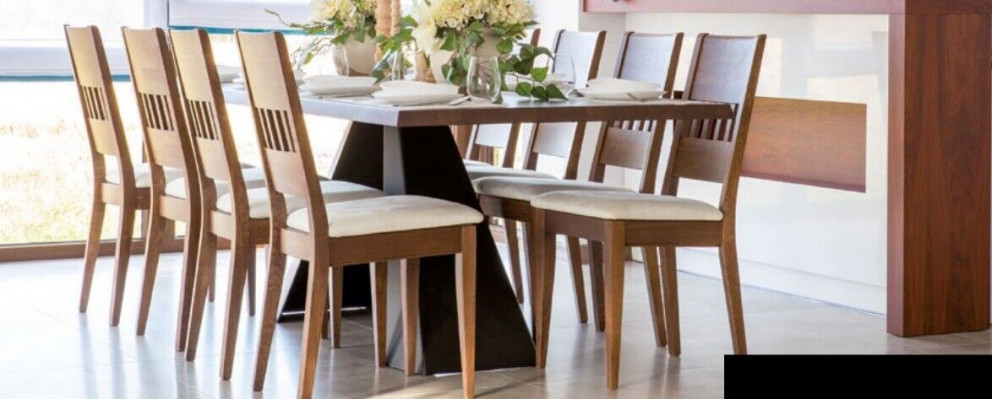 Eettafel Houten Stoelen 7-delige Set Leunstoelen Groep Eetkamer Set Stoel Set Tafel Nieuw