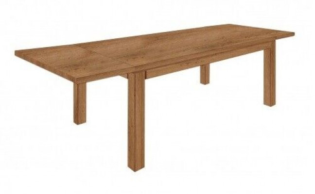 Uittrekbare eettafel Houten tafel Handgemaakt massief hout Nieuw 180x200cm