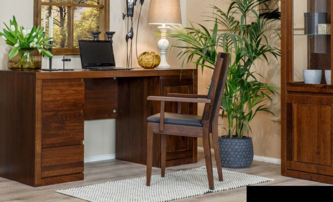 Tafel Bureau Houten tafel Computertafel Massief houten tafel Kantoor bureau Kantoor meubilair Tafels