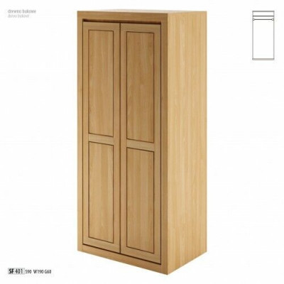 Kledingkast Echt hout Kast Massief houten kledingkast Beuken Kasten Nieuw