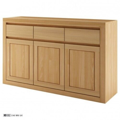 Ontwerper dressoir massief houten dressoir kast kasten echt hout eiken 140x90cm