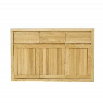Ontwerper dressoir massief houten dressoir kast kasten echt hout eiken 140x90cm