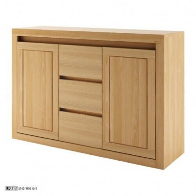Dressoir Massief houten kast Kasten Echt hout Eiken 140x90cm Commodes