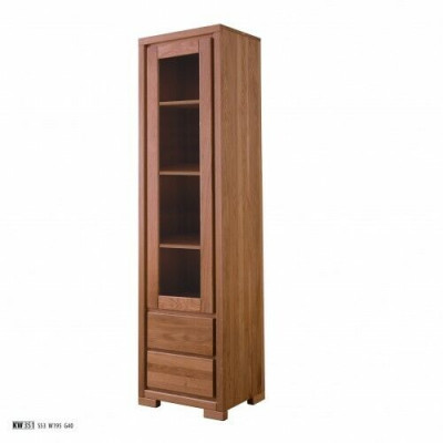 Klassieke vitrinekast woonkamer vitrines kasten design echt hout.