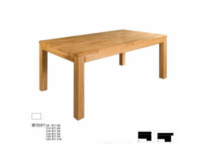 Tafel Eettafel Massief Meubilair Eetkamer 200x100cm Echt Hout Massief Nieuw Tafels
