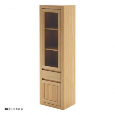 Echte houten vitrinekast hoog Kast glazen vitrines Massieve meubels Echte houten kasten Nieuw