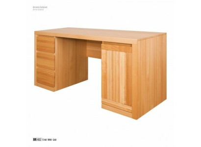 Computertafel van beukenhout, tafel, tafels, houten tafels, houten tafels, kantoormeubilair, bureau.