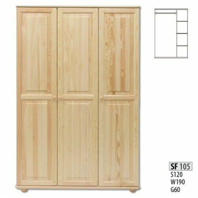 Echt hout Massief hout Kledingkast Kast Massieve kasten Boerenhuis