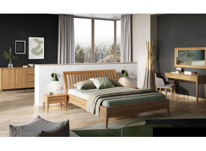 Klassiek bed in barokstijl, dubbel houten hotelbed, nieuw, slaapkamer 180x200cm.