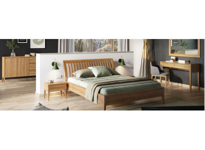 Slaapkamer houten bed Echt houten bedden Hotel 180x200 Stijl Massieve meubels