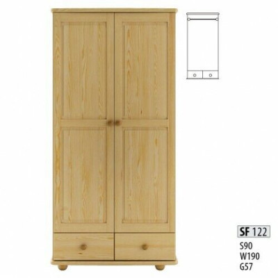 Houten kledingkast kast garderobe slaapkamer massief houten meubels houten kasten