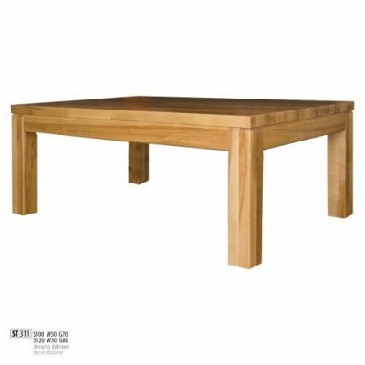 Bijzettafel Salontafel Echt hout Massief meubilair Eiken 100x70cm Nieuw Tafels