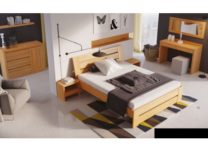Houten bed Echt hout Bedden Slaapkamer Hotel 180x200 Stijl Massieve meubels