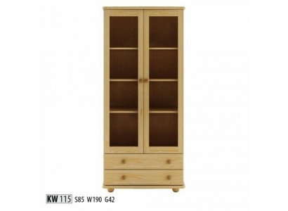 Vitrine Woonkamer dressoir Massief houten vitrinekasten Glazen kast Echt hout