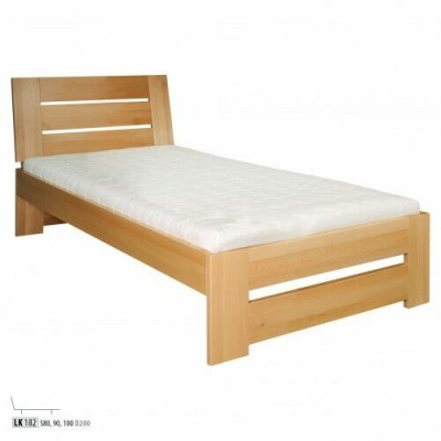 Houten bed Echt houten bed Bedden Hotel 100x200 Stijl Massief meubilair Slaapkamer