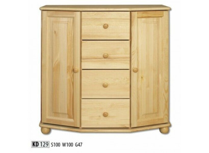 Laden Massief dressoir Echt hout Kasten Nieuw Dressoir Meubels Kast Sideboard