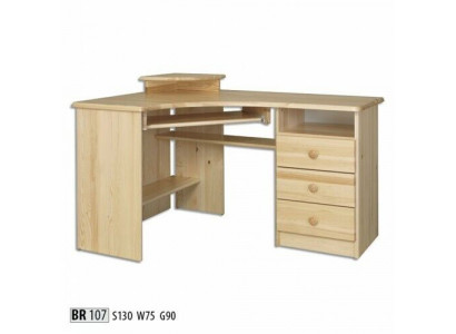 Schrijftafel Tafel Hout Schrijftafels Hoektafel Computer Massief Echt hout