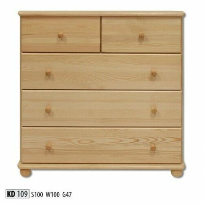 Massief dressoir dressoir kast dressoirs echt houten kasten 100cm dressoir nieuw