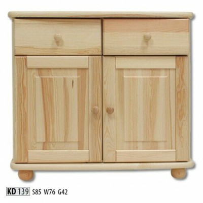 Massieve dressoirzijde Kast Echt hout Kasten Dressoir Meubels Laden