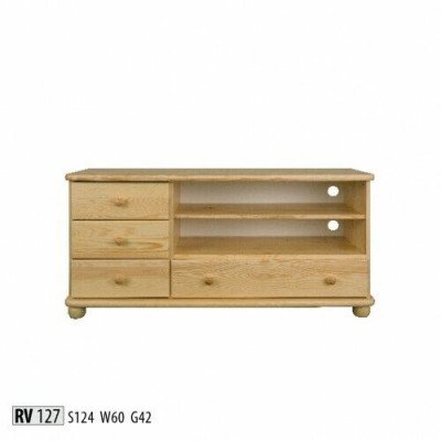 rtv dressoir houten commode dressoirs woonkamer commodes 124cm massieve meubelen