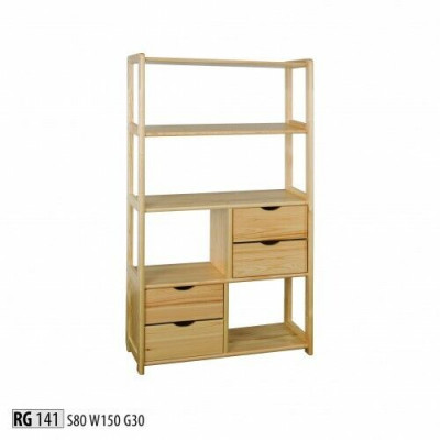 Ontwerper kast wandplank muur planken woonkamer kasten kantoormeubilair massief hout.
