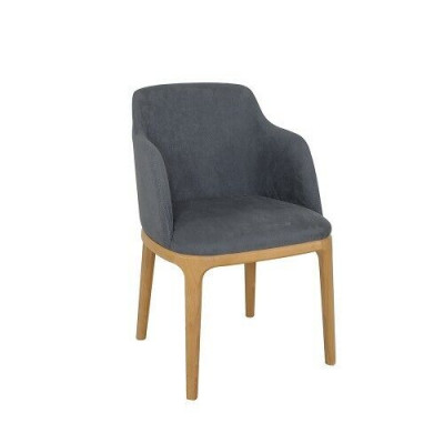 Stoel Fauteuil Bekleding Stoelen Lounge Massief Hout Textiel Hout Fauteuil Leer Nieuw