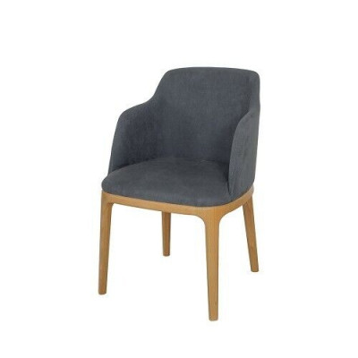 Stoel Fauteuil Bekleding Stoelen Lounge Massief Hout Textiel Hout Fauteuil Leer Nieuw