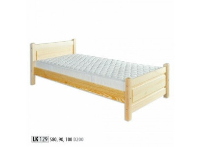 Massief houten bed van echt hout massief houten bed 100x200 eenpersoonsbed seniorenbed handgemaakt.