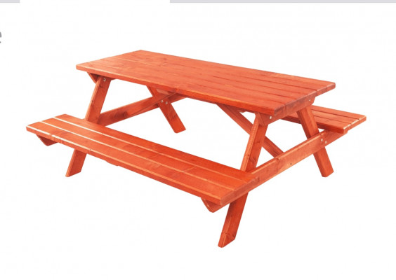 Tafel Dubbele Banken Zitgroep Eethoek Meubels Houten Meubels Handgemaakt Tuin Nieuw