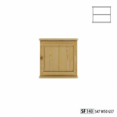 Wandkast Hangkast Opbergkast Keuken Bad Massief houten meubels Echt houten plank