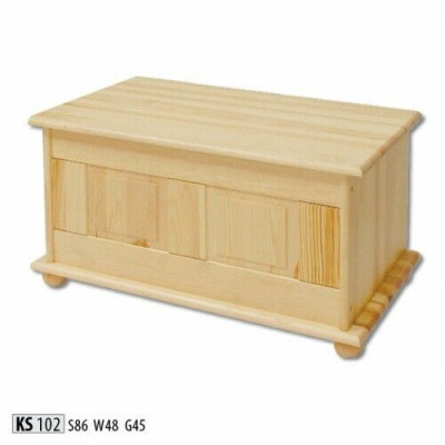 Deko Box massief houten meubels Houten meubels Handgemaakt kist Kist Echt hout 86x45cm