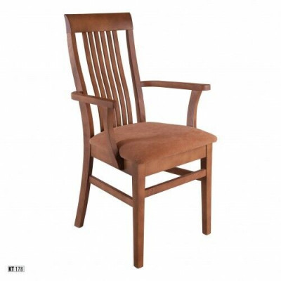 Stoelen Stoel Armstoel Textiel Massief Hout Leer Lounge Massieve Fauteuil Bekleding