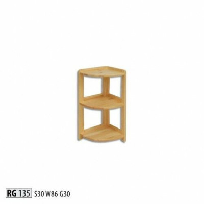 Hoekrek Massief houten rek Opbergkast Massief meubilair 30x30x86cm Nieuw