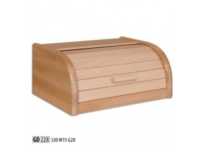 Boek broodtrommel 32 cm hout broodbox rolobox brood rolschuif echt hout nieuw